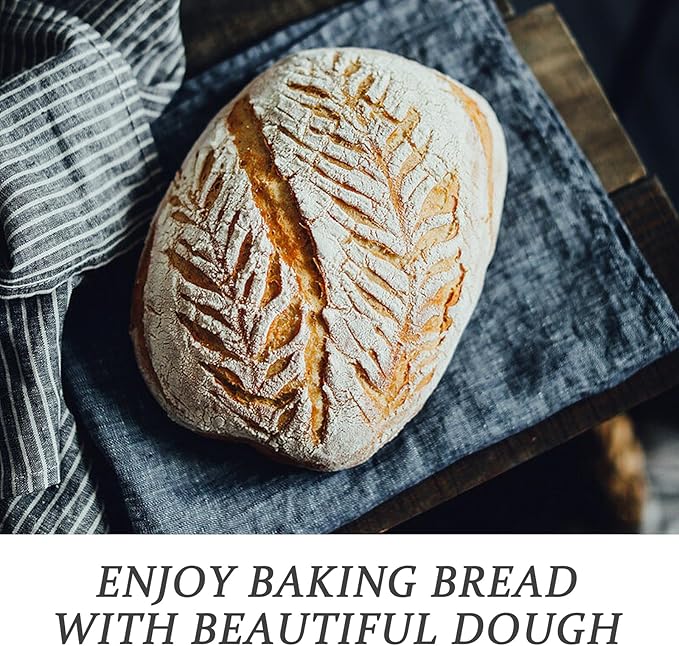 Banneton Bread Proofing Basket: 2 PCS Sourdough Proofing Basket with Liner - Oval Banneton Basket for Baking