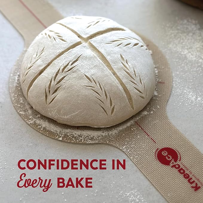 KneadAce Cotton Rope Banneton Proofing Basket & Bread Slings Set Of 2 x Round