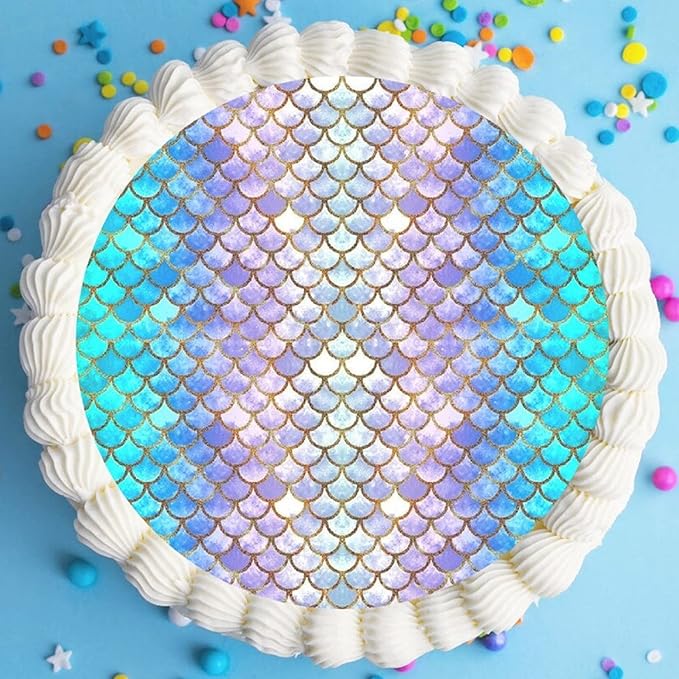 Cake Stencils Decorating Buttercream Cookie Stencils for Royal Icing Leopard Airbrush Snake Skin Mermaid Scale Stencil Cheetah Cow Print Templates for Baking (Large Cake Stencil)