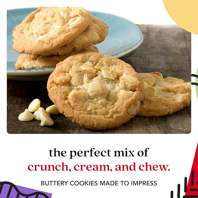 David's Cookies Freshly Baked Cookies - Delicious Handmade Soft Variety - Exquisite Gourmet Gift for Friends & Family on Special Occasions - Macadamia Nut 1lb