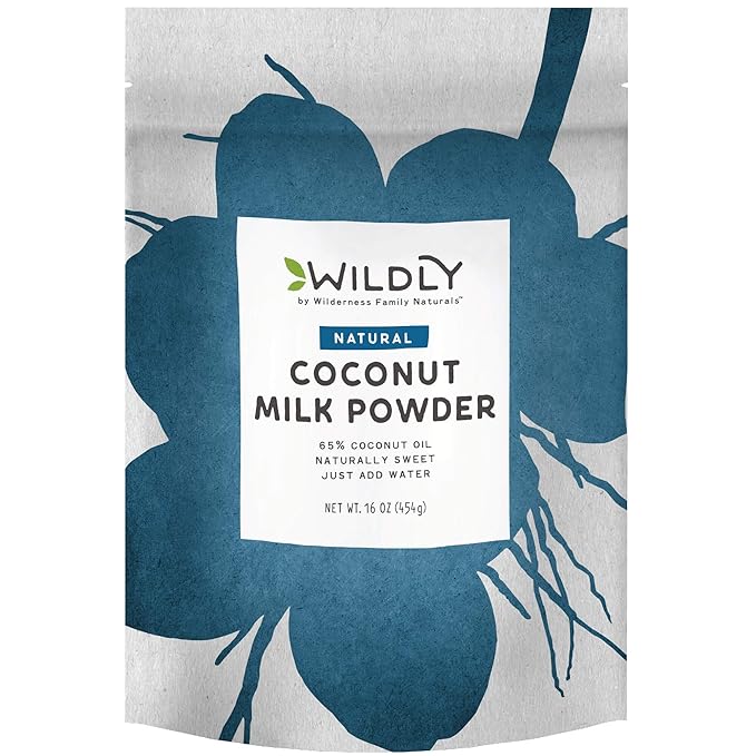 Wildly Conventional Coconut Milk Powder 16 Oz, 1 lb Bag - Naturally Sweet Creamer, Extra Creamy - Perfect in Smoothies, Coffee, Baking, & Cooking