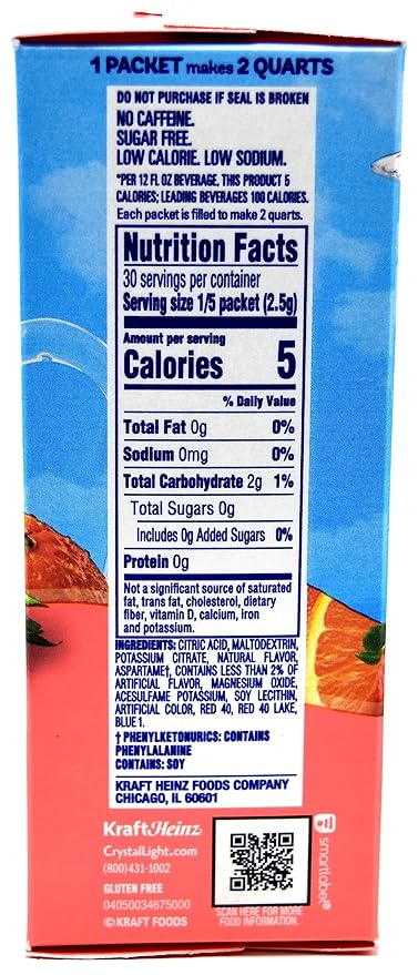 Crystal Light Strawberry Orange Banana Drink Mix, 12-Quart 2.4-Ounce Canister (Pack of 11)