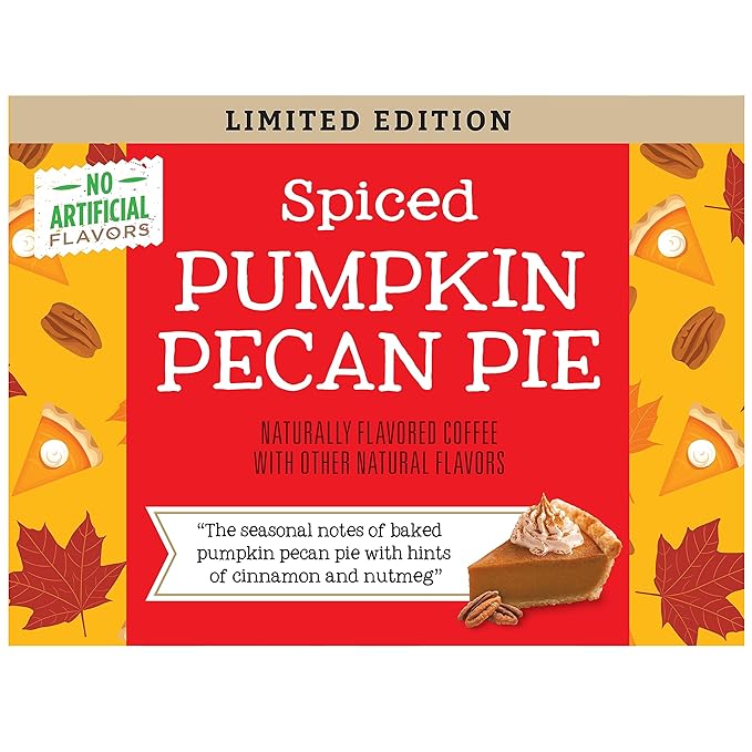 Community Coffee Spiced Pumpkin Pecan Pie Flavored Ground Coffee, Limited Edition, Medium Roast, 11 oz Bag (Pack of 1)
