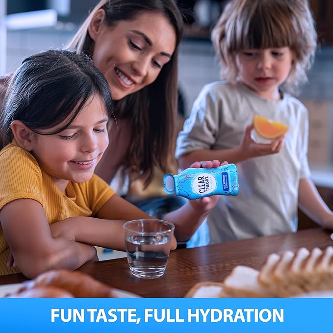 Clear Theory Water Flavoring Drops with Electrolytes – Electrolyte Drink Mix, [Blue Raspberry] Water Enhancer for Kids & Adults, Sugar-Free, Vegan, Gluten-Free, 1-Pack (1.62 fl oz Bottles)