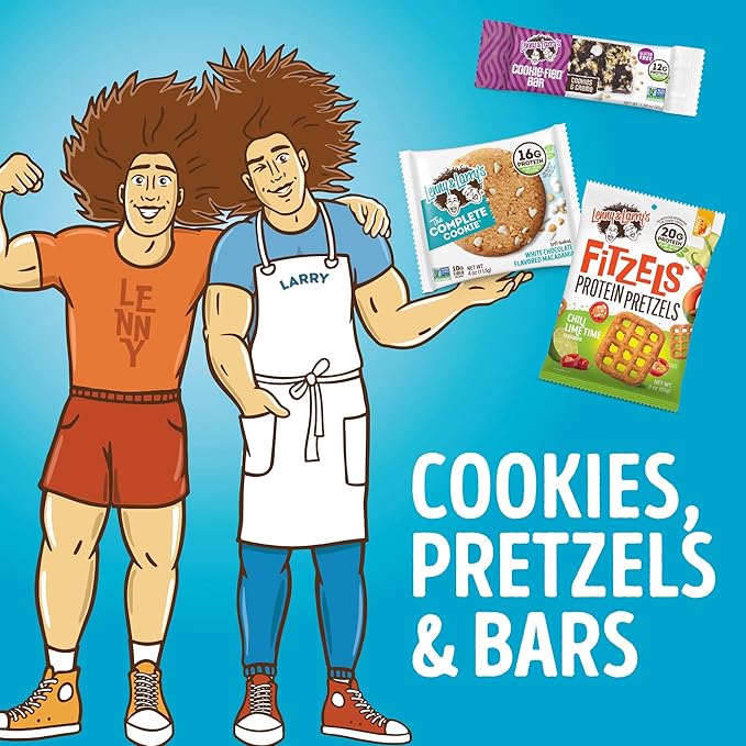 Lenny & Larry's Cookie-fied Protein Bar – Chocolate Almond Sea Salt Vegan Protein Bars 9x45g – Healthy Snacks with 12g Plant Protein & 5g Fiber – Gluten free Power Bar, Keto Friendly, Non-GMO & Vegan