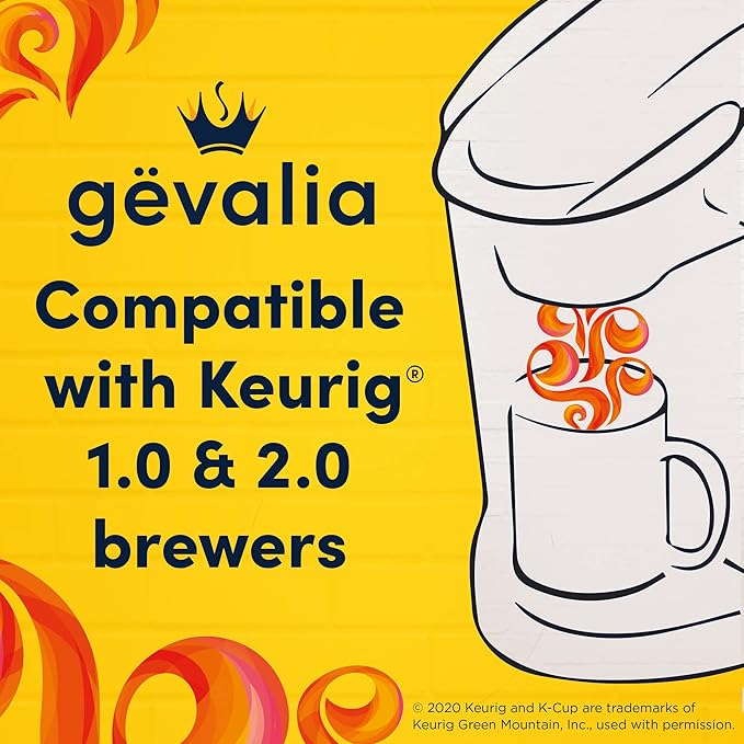 Gevalia Signature Blend Mild Light Roast K-Cup Coffee Pods (84 ct Box) (Pack of 2)