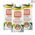 Good Karma Unsweetened Oatmilk + Barista Blend, 32 Ounce (Pack of 3), 800mg Omega -3s, Plant-Based Non-Dairy Milk Creamer Alternative with Oats, Flax and Peas, Lactose Free, Vegan, Shelf Stable