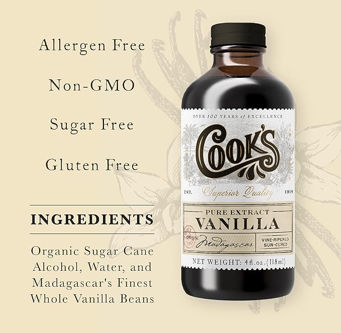 Cook's, Choice Premium Quality Pure Vanilla Extract, 128 oz (1 Gallon)