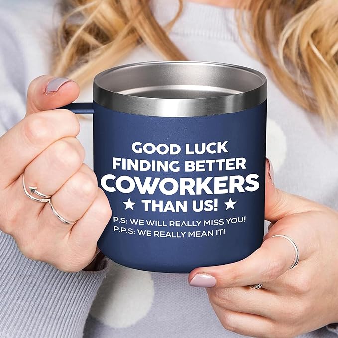 Gossby 14oz Coworker Tumbler - Good Luck Finding Better Coworkers - Farewell, Leaving Job, Going Away, Goodbye Gift for Women Men Coworker, Boss, Employee, Friend, Colleague - Christmas Birthday Gift