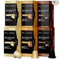 Bestpresso Coffee for Nespresso Original Machine 120 Aluminum pods Certified Genuine Espresso Variety Pack Caramel,Vanilla and Chocolate