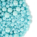 Kasvan Blue Pearl Sugar Sprinkles - Edible Candy Pearls 130g/4.58 Oz, Mix Size, Baking Cake Decorations, Ice Cream Toppings and Cookie Decorating, Wedding Party Chirstmas Supplies
