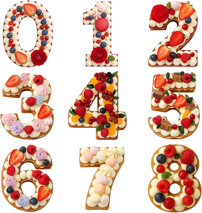 Cake Stencils (10 inch Numbers + 50bags)