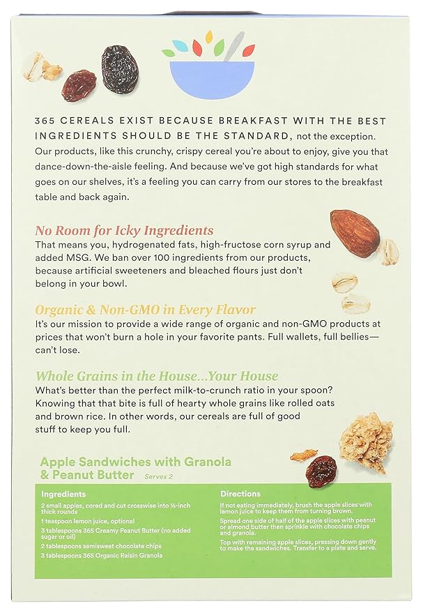 365 by Whole Foods Market, Organic Raisin Granola, 17 Ounce