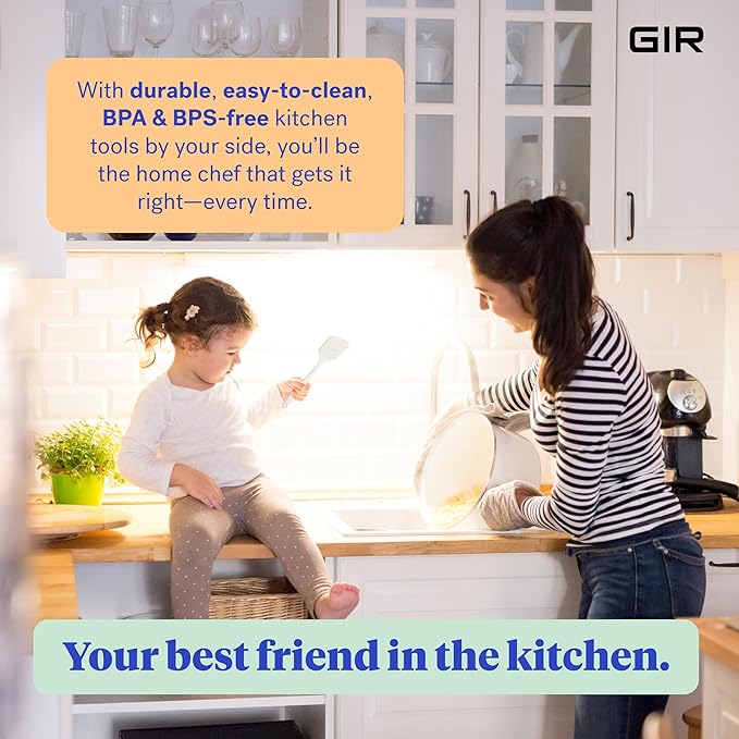 GIR: Get It Right Silicone Spatula Turner - Mini 11 In Sprinkles - Seamless One-Piece Nonstick Heat-Resistant Rubber Spatula for Cooking & Baking - Dishwasher-Friendly Kitchen Utensil