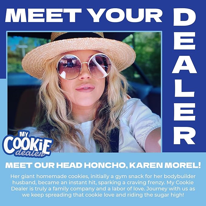 My Cookie Dealer Protein Cookies, Most Loved Childhood Cupcake (12-Pack, 3.8oz Each) - 25g of Protein per Cookie - Individually Wrapped Workout Snacks for On-The-Go Travel