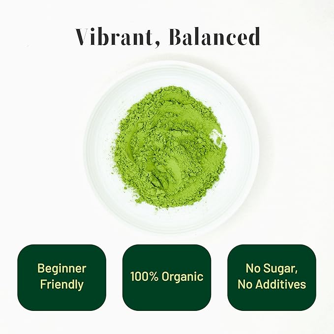 CHAYEAH, Jade Select Matcha – Organic Ceremonial Grade Matcha Green Tea Powder for Lattes & Everyday Matcha, First Harvest (1.06 oz Tin)