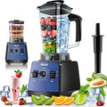 Blenders for Kitchen, Commercial Blender,2400W PRASY Food Processor with 101oz Juice & Grinder Jar, BPA-Free, 25000 RPM Blenders for Smoothies, Ice Crushing, Frozen Fruit (Blue, 2L)