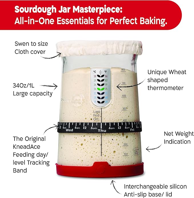 The Ultimate Pro Sourdough Starter and Scoring Kit: Elevate Your Baking with KneadAce