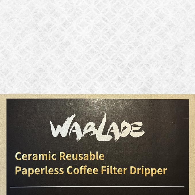 Ceramic Reusable Coffee Filter Dripper Paperless Sustinable Mt. Fuji Made in Japan (Black)