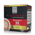 Mixpresso Coffee Ristretto Espresso Capsules Compatible With Nespresso Original Brewers, Single Cup Coffee Pods 100% from Italy Dark Roast 80% Arabica Espresso, 50 Count Coffee Capsule Intensity 12/12