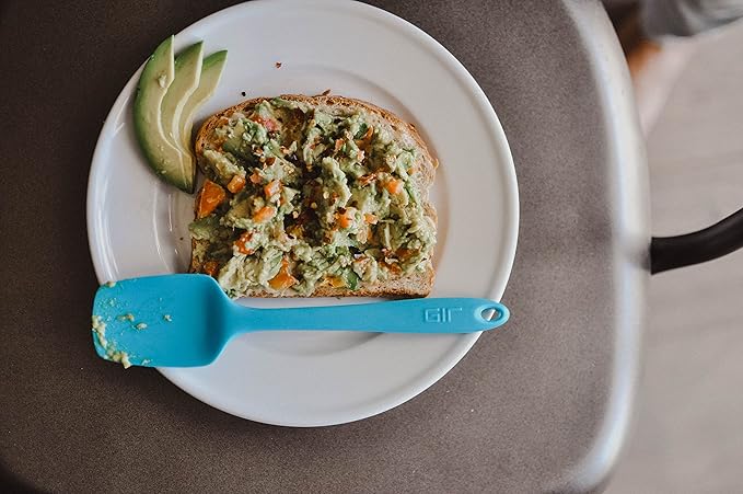GIR: Get It Right Silicone Spoonula Spatula - 11 in Slate - Heat-Resistant up to 425°F & Non-Scratch Seamless Design - Dishwasher Safe Scraper & Stirring Tool