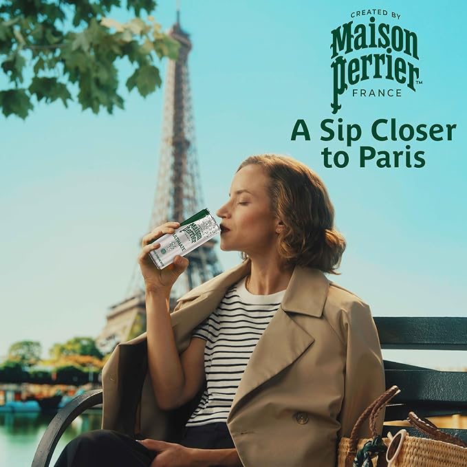 Maison Perrier Ultimate Sparkling Water, 11.15 Fl Oz Cans, 8 Count, 3 Pack