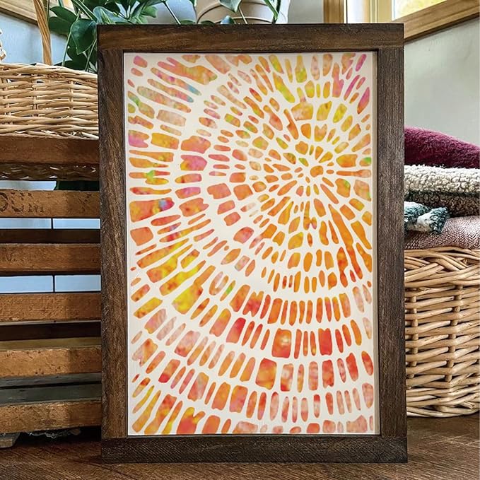 8 Pieces Abstract Geometry Texture Brick Stencils for Painting Wood Grain Mixed Crackle Marble Stencils Spray Paint Layering Stencil Templates for Furniture DIY Craft