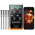 Wireless Bluetooth Smart Meat Thermometer: Standalone Base, WiFi Thermometer with Sub-1G, 6 Sensors NIST Certified Accuracy, 4 Probes, for Kitchen, BBQ, Grill, Oven, Smoker, Rotisserie