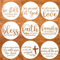Round Christian Stencils 12” Religious Faith Stencil Jesus Plastic Stencils for Painting on Wood Canvas Mat Door Hanger