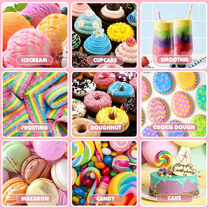 Food Coloring - Vibrant Liquid Icing Food Coloring Set for Baking, Cake Decorating, Easter Egg, Airbrush - Tasteless Food Color Dye for Fondant, Slime, DIY Crafts - 5.5 Fl.oz / 160ml Each (Lemon)