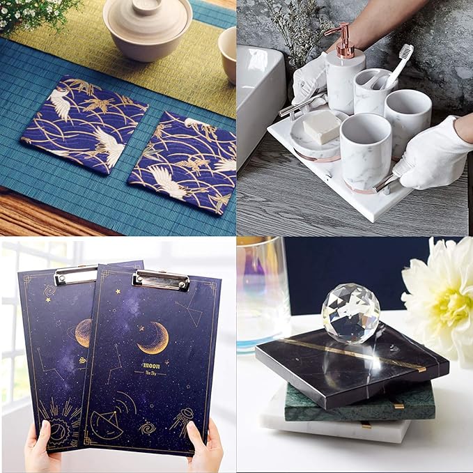 Large Silicone Resin Tray Molds,3PCS Agate Geode Coaster Resin Molds,Include Square,Rectangle Mold,Silicone Mold for Making Coaster,Trays,Cup Mats,Home Decoration