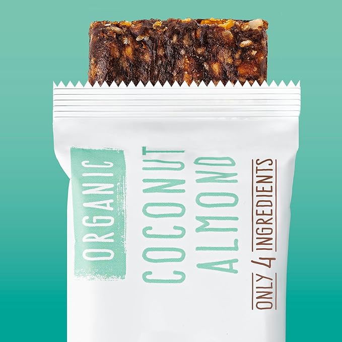 JONESBAR USDA Organic Fruit & Nut Bar, Non-GMO, Kosher, Vegan, Gluten Free, Simple Snack (Coconut Almond, 1 Bar (Pack of 1))