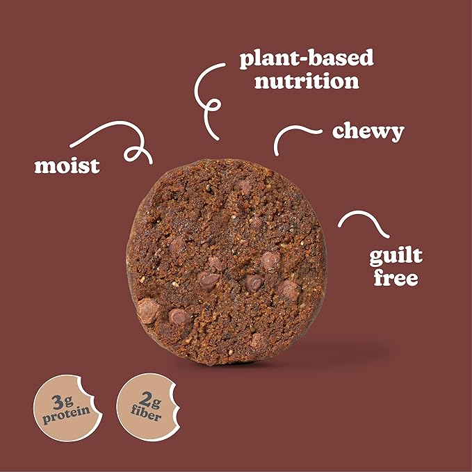 Love + Chew Superfood Soft Baked MINI Cookies, Mocha Chip Flavor, Plant Based Cookie Made With Coffee Extract & Dark Chocolate for Kids and Adults, Vegan Snacks, Gluten Free, Paleo, Non GMO, 80 Pack