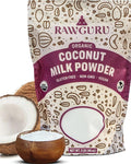 RawGuru Organic Coconut Milk Powder - Vegan & Nutrient-Dense Powder with Iron & Potassium - Rich & Creamy Organic Milk for Drinking or Baking - 48 oz, Pack of 1