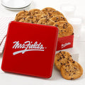 Mrs. Fields Dozen Semi-Sweet Chocolate Chip Original Cookie Signature Tin - Assorted with 12 Original Sized Cookies