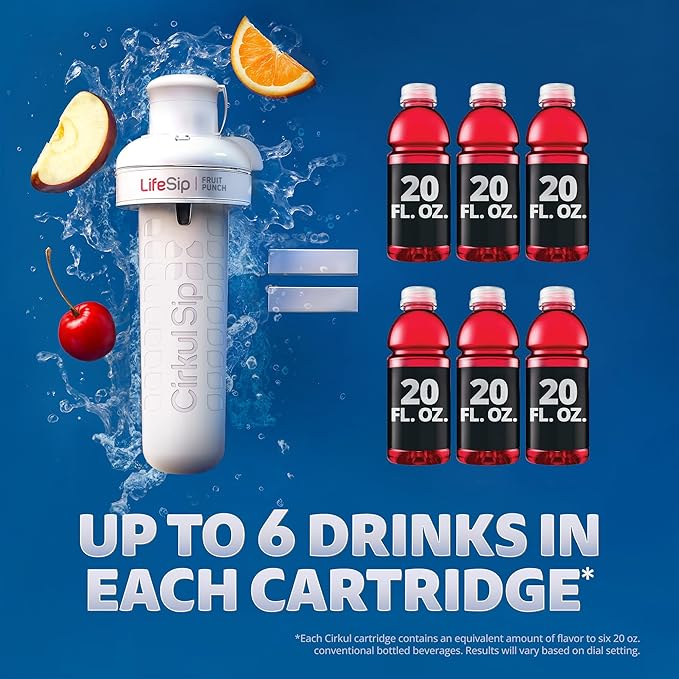 Cirkul Sabrocita Flavor Cartridge Variety Pack, 6-Pack (2 Strawberry, 2 Guava, 2 Hibiscus), No Sugar, Zero Calorie Drink Mix