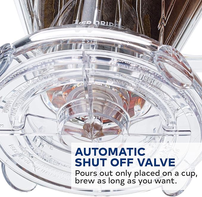 Clever Coffee Dripper and Filters, Large 18 oz| Barista's Choice| Safe BPA Free Plastic|Includes 100 Filters (Peacock Blue)