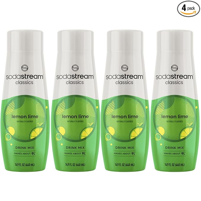 SodaStream Lemon Lime, 14.8 Fl Oz (Pack of 4)