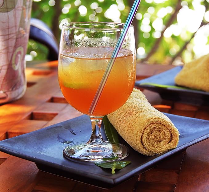 Stainless Steel Straws Short Small 5.9" Reusable Metal Bar Drinking Straw Set With Cleaner Brush for Cocktails Rock Gin Glass Coffee Mason Jar Tumblers Kids Fruit Juice Box, Silver 16PCS