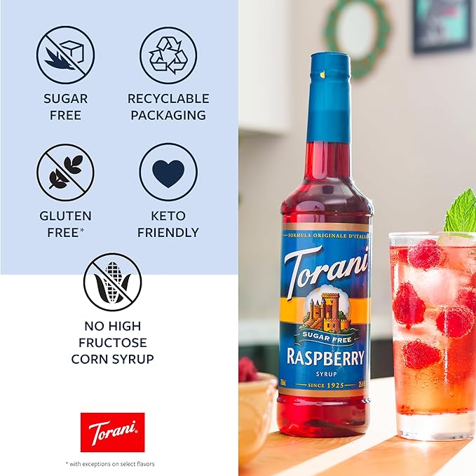 Torani Sugar Free Syrup, Variety Pack, 25.4 Ounce (Pack of 4)