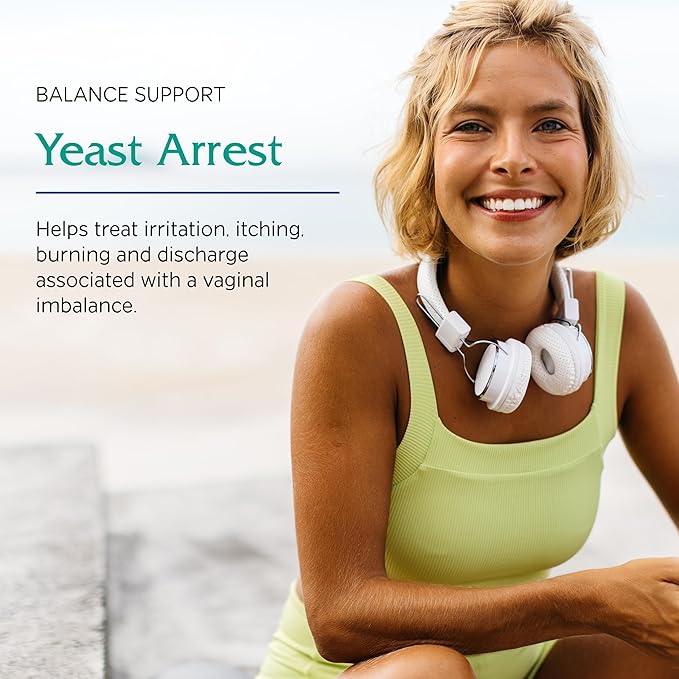 Vitanica Yeast Arrest, Homeopathic Vaginal Suppositories, for Yeast Infection Symptoms, Relieves Burning, Itching & Discharge, with Boric Acid, Tea Tree Oil & Probiotics, Vegan (Pro Logo, 14ct)