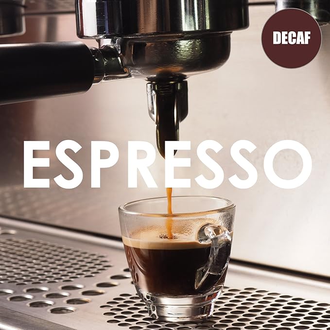 Volcanica Espresso Beans Decaf Coffee, Dark Roast Whole Bean Coffee, Bold Sweet Flavor, Swiss Water Process, Fresh Roasted, Kosher, Vegan, Gluten-Free, 16 oz