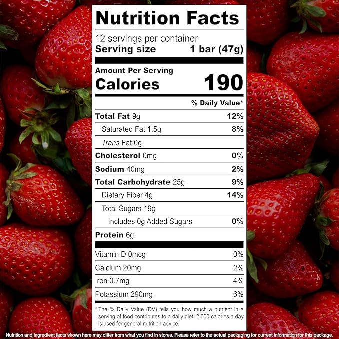 JONESBAR Organic Plant Based Protein Bars | Peanut Butter and Jelly | Fruit & Nut Bar, Kosher, Gluten Free, Breakfast Bars, School Snacks, Vegan Snack & Healthy Snacks for Adults and Kids (Pack of 12)