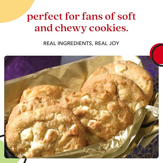 David's Cookies Freshly Baked Cookies - Delicious Handmade Soft Variety - Exquisite Gourmet Gift for Friends & Family on Special Occasions - Macadamia Nut 2lbs