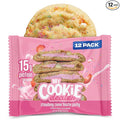 My Cookie Dealer Protein Cookies, Strawberry Creme (2.2oz, Pack of 12) - 15g Protein per Cookie - Individually Wrapped Workout Snacks for On-The-Go Travel