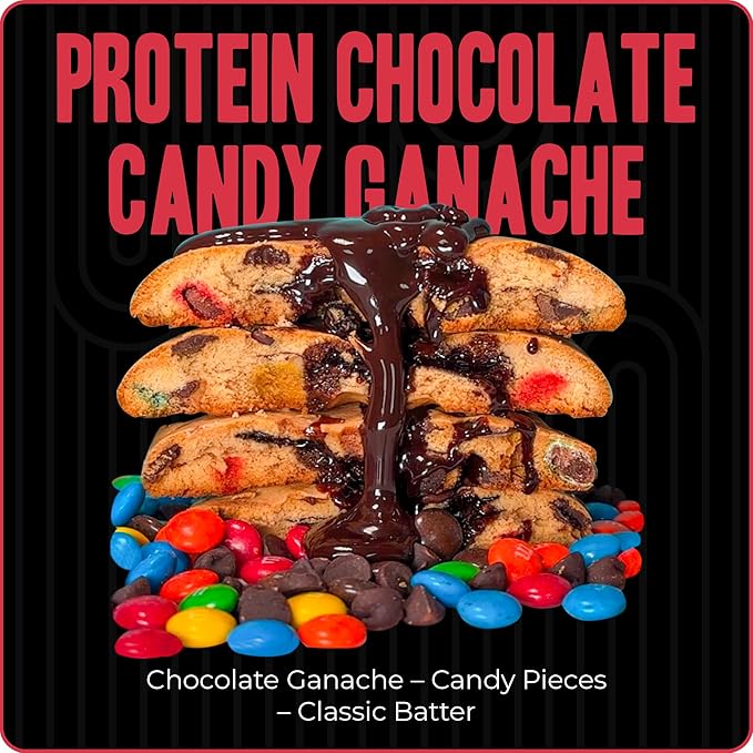 My Cookie Dealer Protein Cookies, Chocolate Candy Ganache (4oz, Pack of 3) - 18g Protein per Cookie - Individually Wrapped Workout Snacks for On-The-Go Travel