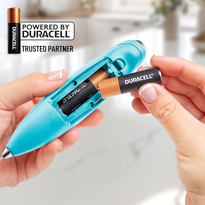 Zulay Powerful Milk Frother (4 Duracell Batteries Included) - Handheld Milk Frother Wand Drink Mixer for Coffee - Powerful Milk Foamer for Cappuccino, Frappe, Matcha & Coffee Creamer - Fresh Mint