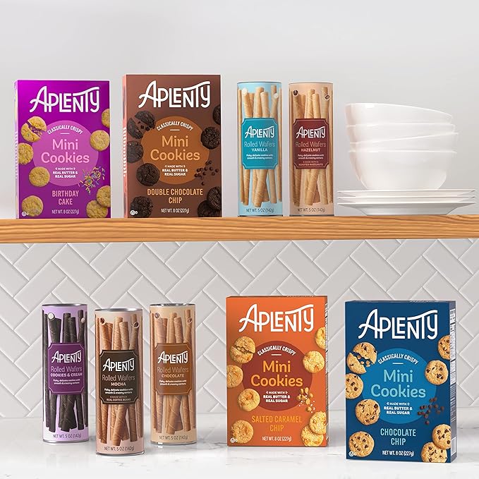 Aplenty, Salted Caramel Chip Mini Cookies, 8 oz