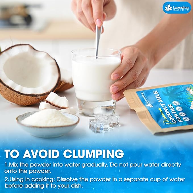 20oz (1.25 lbs) Coconut Milk Powder, 100% Natural, Unsweetened, Perfect for Cake, Coffee, Tea, Creamer Alternative, No Additives, No Gluten, Vegetarian