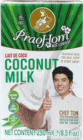 Praohom Coconut Milk 8.5 Fl Oz - Plant Based, Dairy Free Milk Alternative - Pure and Rich Thai Coconut Milk - No Added Sugar - Ideal for Cooking and Baking (250ml (pack of 1))